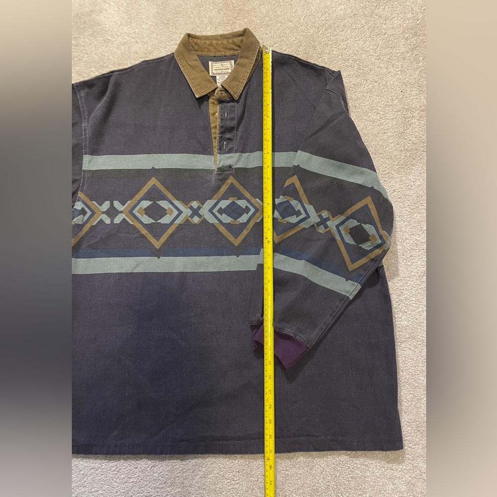 Weekends Rugged Outdoor “Rugby” Style Shirt Sz L - Picture 3 of 6